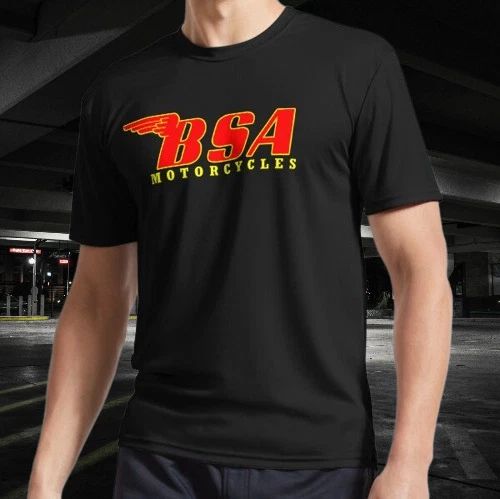 BSA Motorcycles Active Funny Logo American Men's Unisex