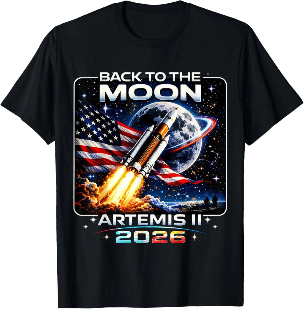 HOT! Moon Rocket Artemis II 2026 NASA Space Program Graphic SIZE S-4XL Unisex