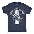 Mens Funny T Shirts Drink Toss Repeat Sarcastic Cornhole Graphic Novelty Tee For Unisex