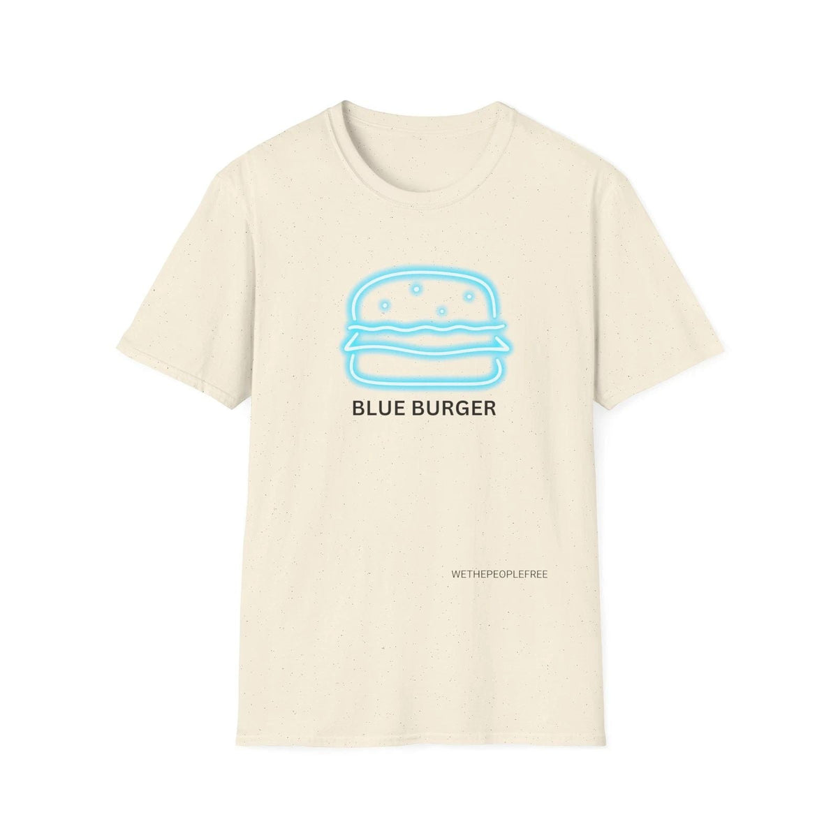 Blue burger burget tshirt neon tshirt blue neon sci-fi tshirt Unisex