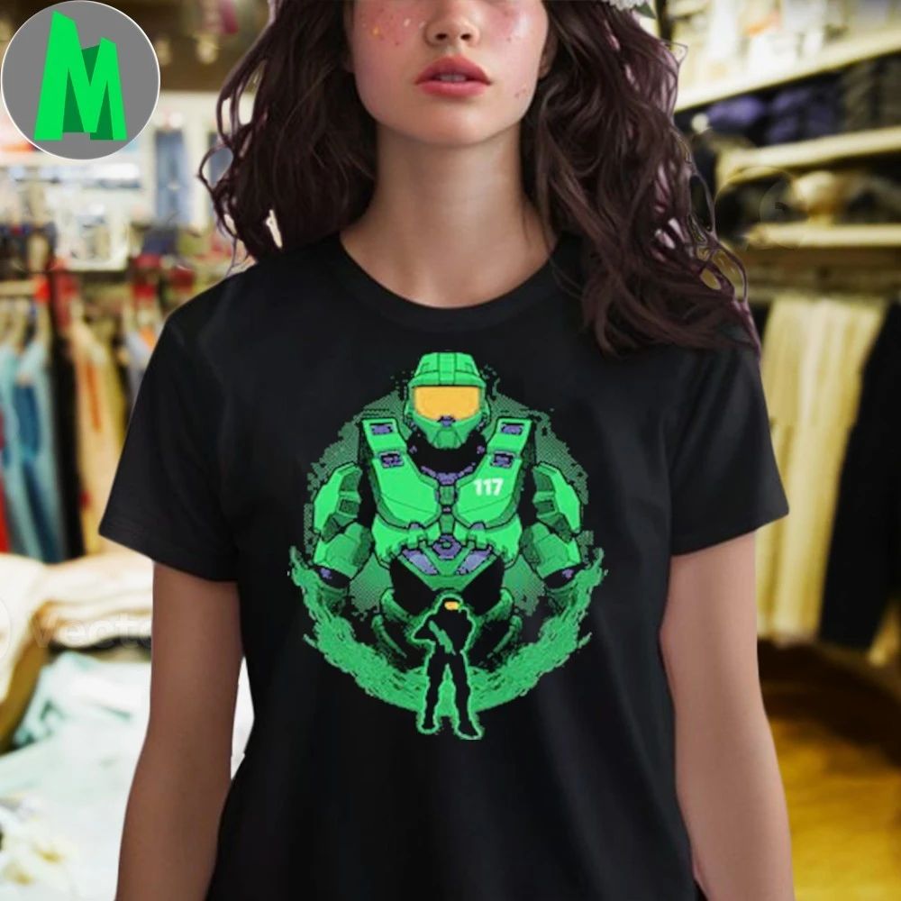 Master Chief Spartan-117 Shadowwork Shirt Unisex