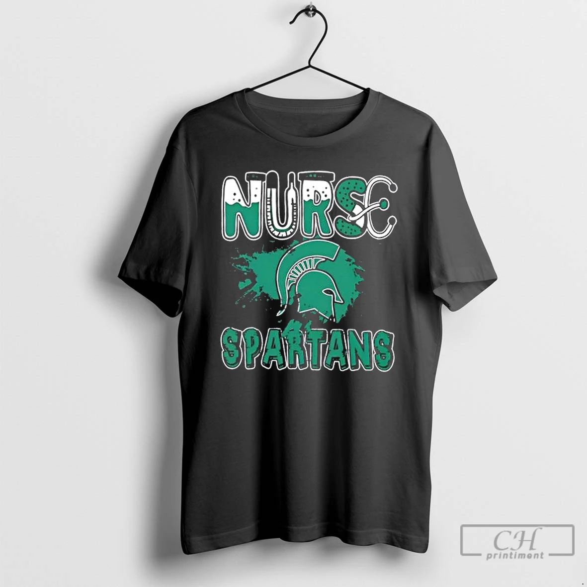 Classic Nurse X Michigan State Spartans Football T Shirts Unisex