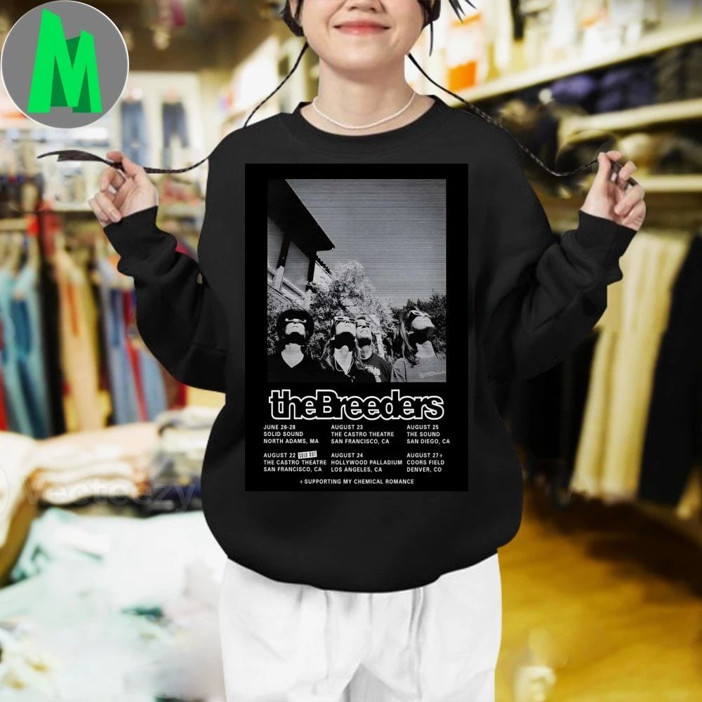 The Breeders August Shows 2026 Poster Shirt Unisex
