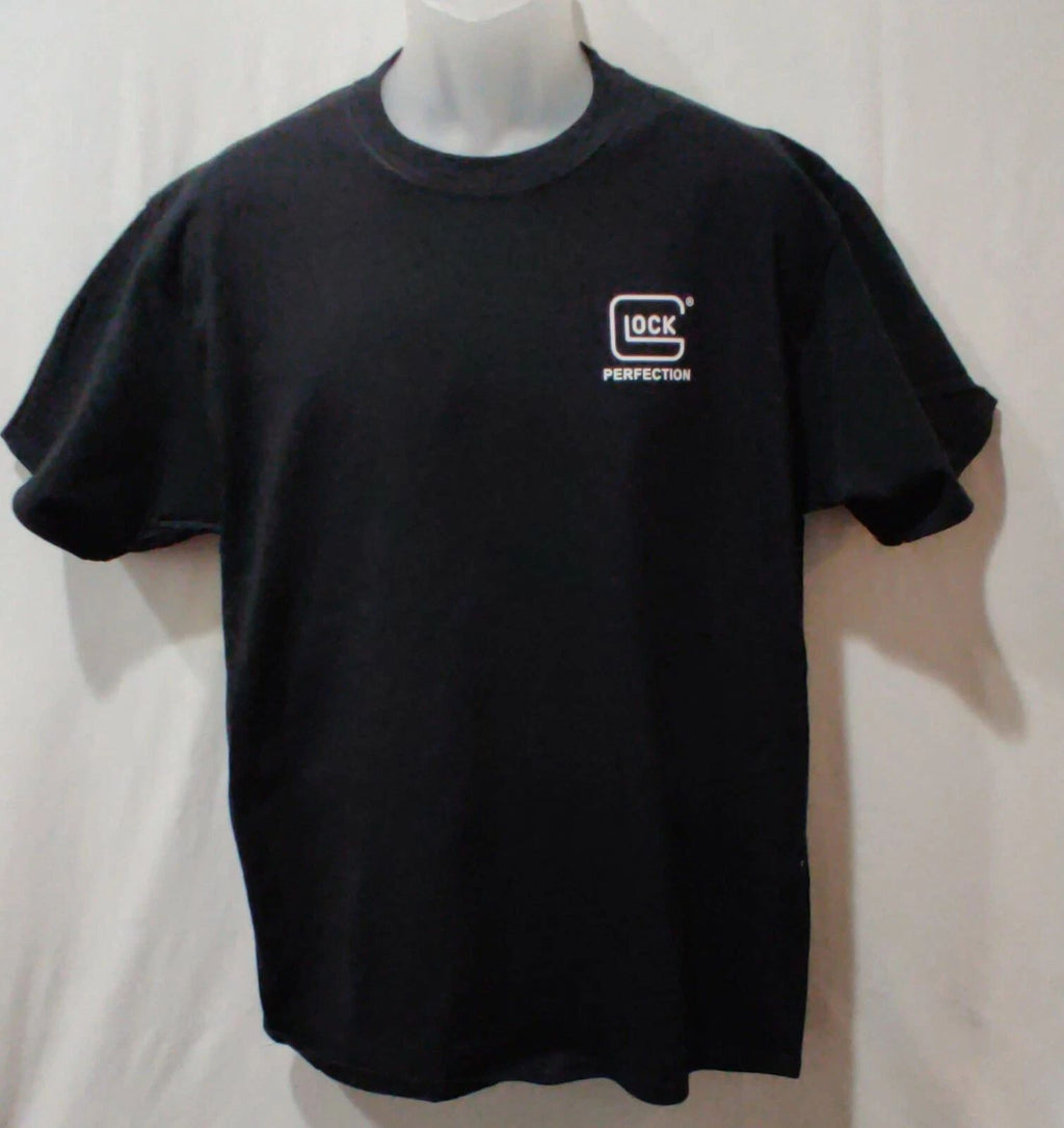 Glock Perfection Men's Black Shirt Logo Graphic Tee Gun Free Ship Unisex
