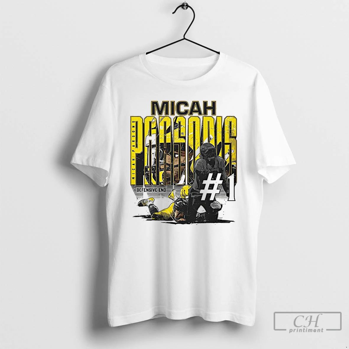 Premium Micah Parsons Green Bay Packers Football Defensive End Number 1 T Shirts Unisex