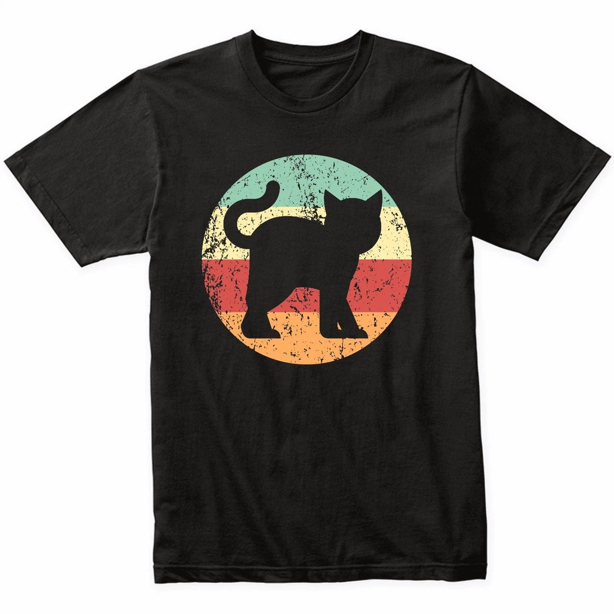 Cat Lover Retro Kitten Icon - Retro Colors Unisex