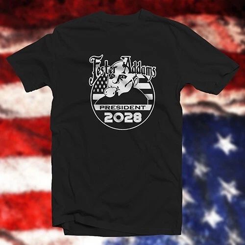 Uncle Fester for President 2028 COTTON satire democracy vote politics Unisex