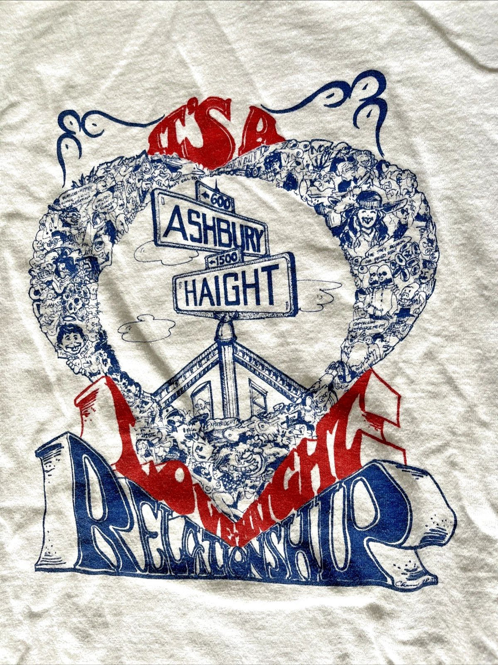 Vintage Haight & Ashbury Shirt Grateful Dead Head Parking Lot Bootleg Hippie XL Unisex
