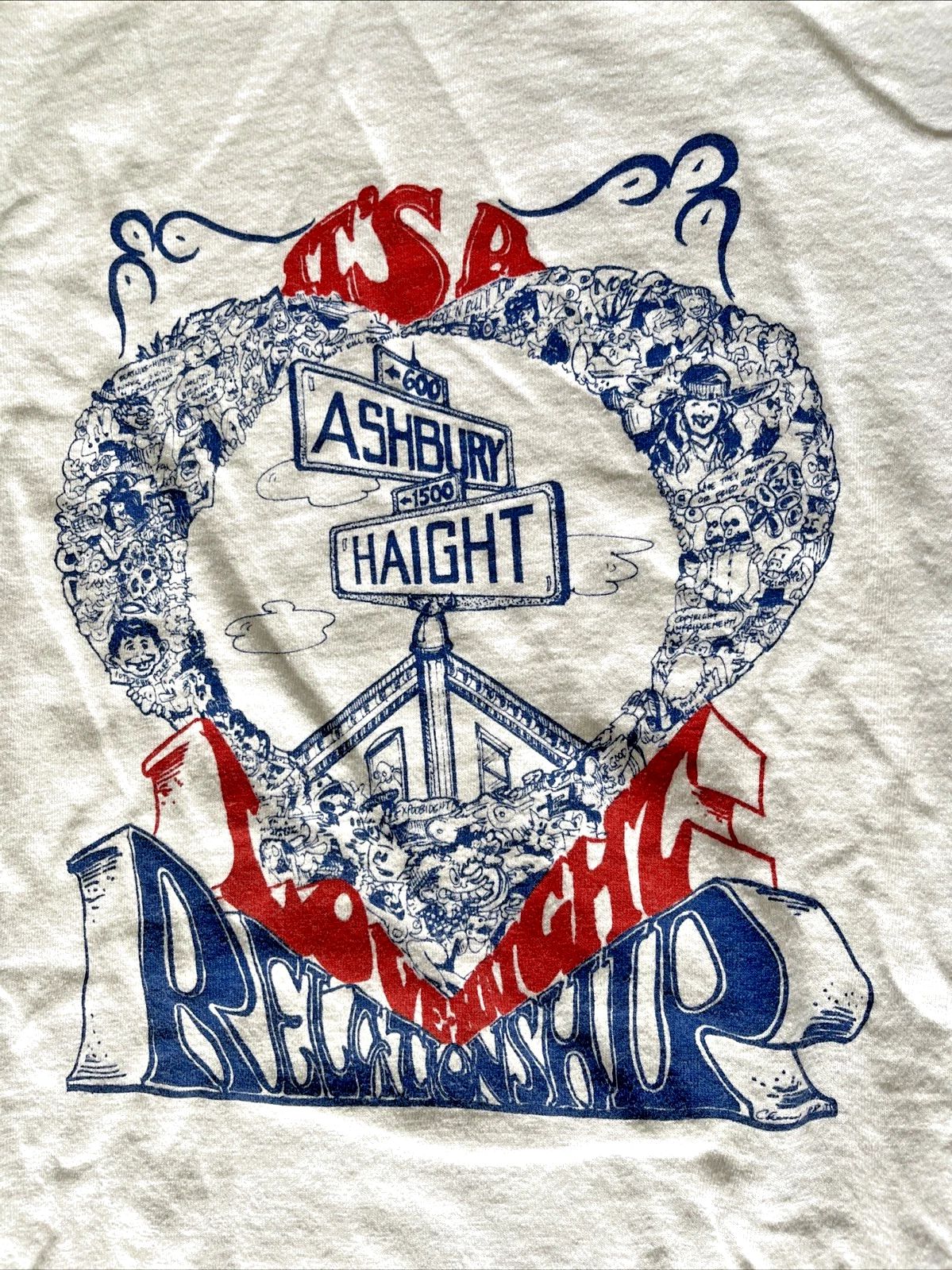 Vintage Haight & Ashbury Shirt Grateful Dead Head Parking Lot Bootleg Hippie XL Unisex
