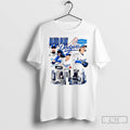 Classic Los Angeles Dodgers Players Bleed Blue Stadium Signatures T Shirts Unisex