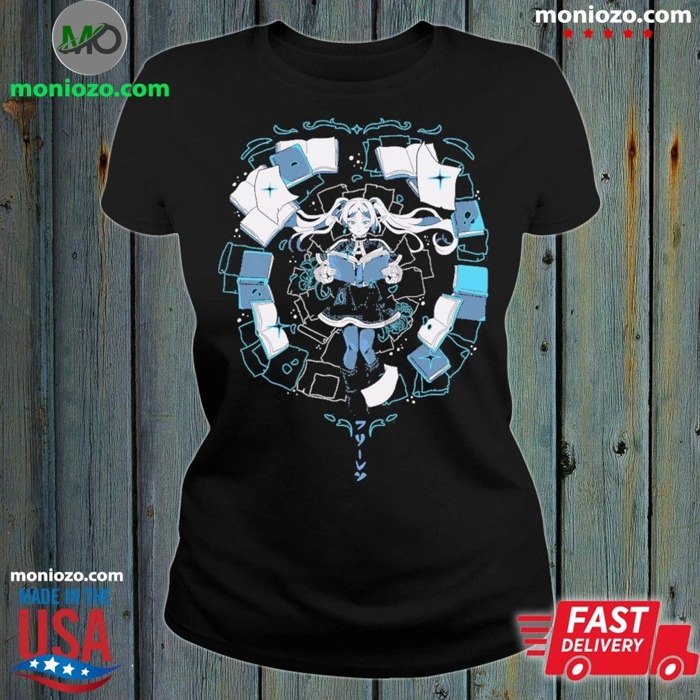 Original Sousou no Frieren Books and flowers Shirt Unisex