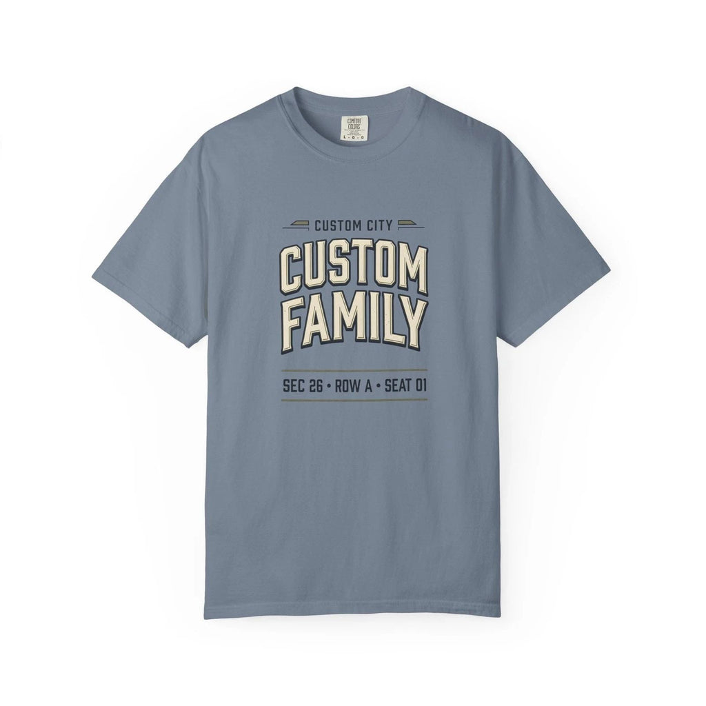 Custom Match Ticket Soccer Shirt | Personalized City Family Football Tee | Unisex