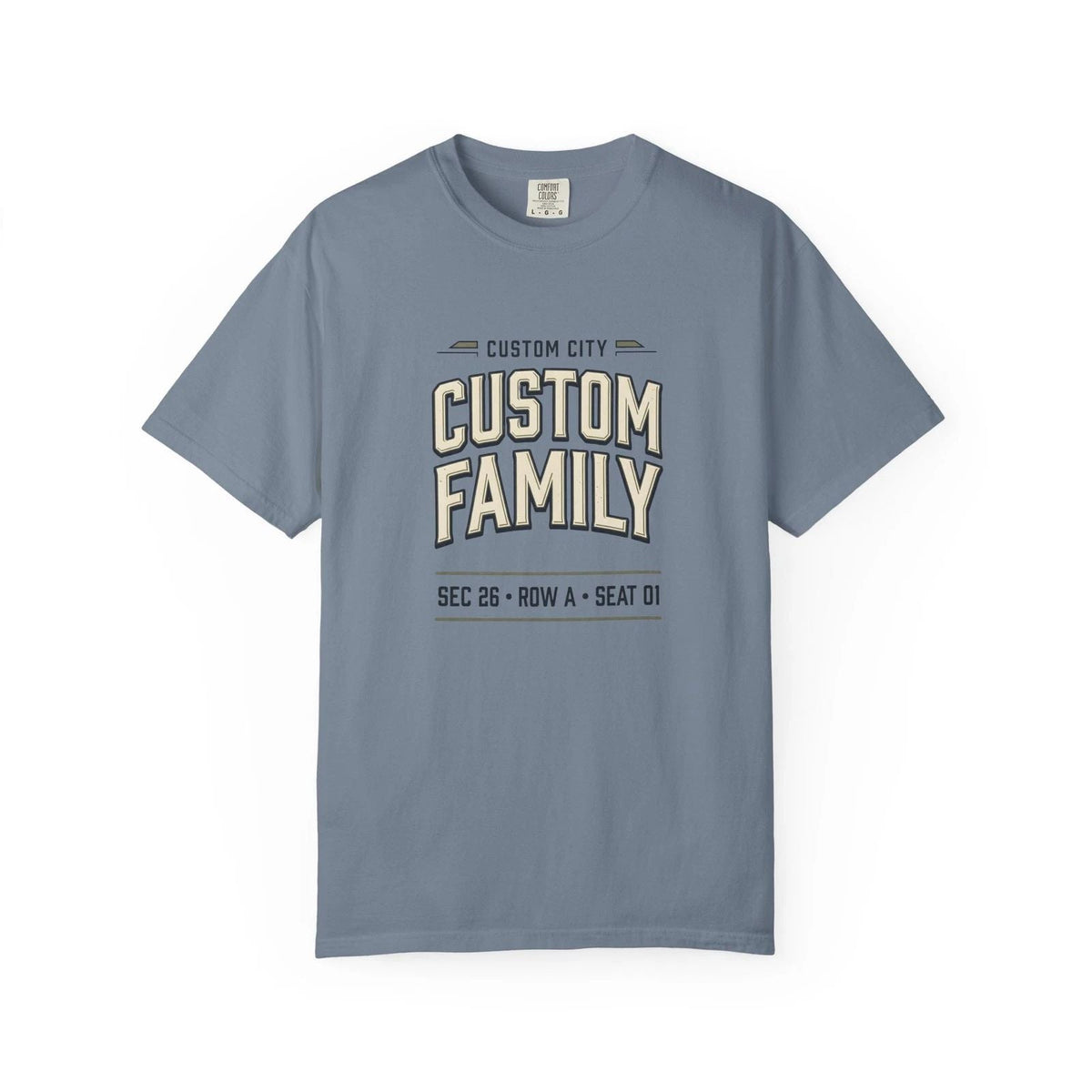Custom Match Ticket Soccer Shirt | Personalized City Family Football Tee | Unisex
