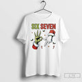 Classic Grinch Hand Six Seven 6 7 67 Meme Christmas Xmas T Shirts Unisex