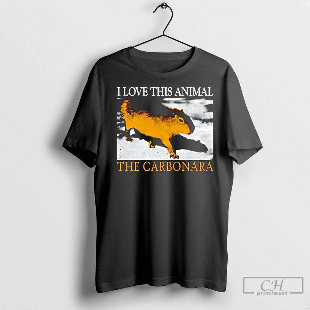 Premium Carbonara Capybara I Love This Animal Graphic Unisex