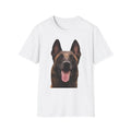 German Shepherd Face | Dog Portrait Tee, Pet Lover Shirt Unisex