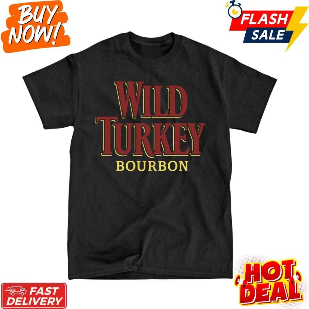 Wild Turkey Bourbon Inspired Fan-Made Logo Black S-5XL Fast Shipping Unisex
