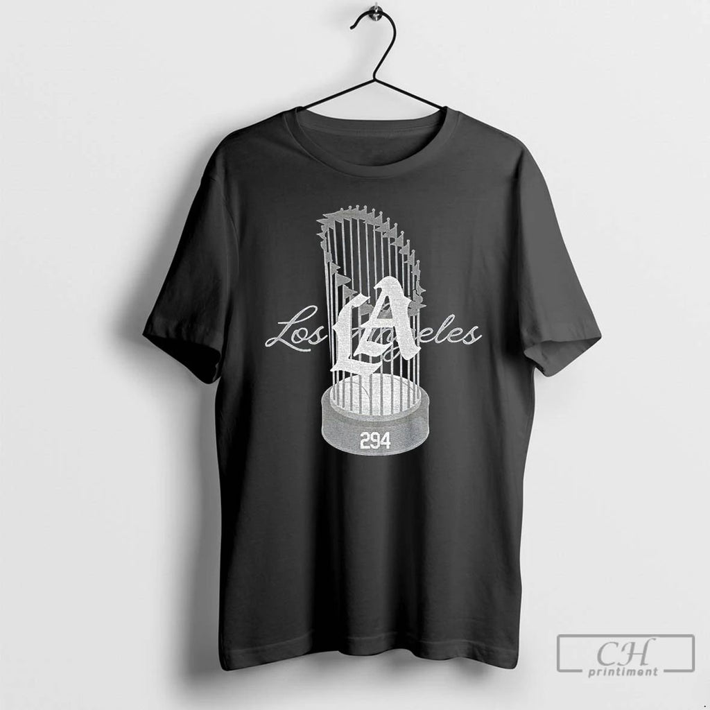 Classic Los Angeles Dodgers World Champs Trophy T Shirts Unisex