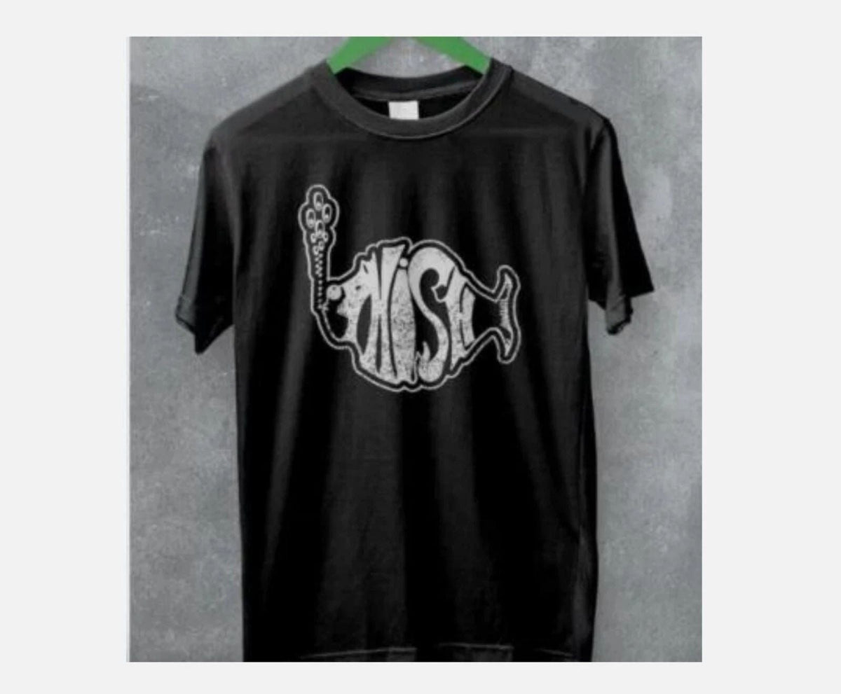 Vintage Phish Rock Black Cotton Tee hot Unisex