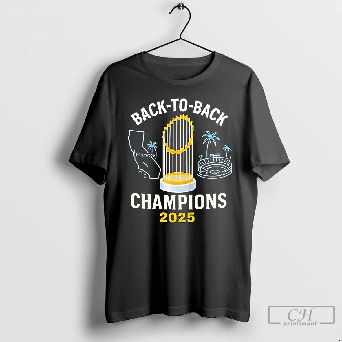 Premium Los Angeles Dodgers Back To Back Champions 2025 T Shirts Unisex