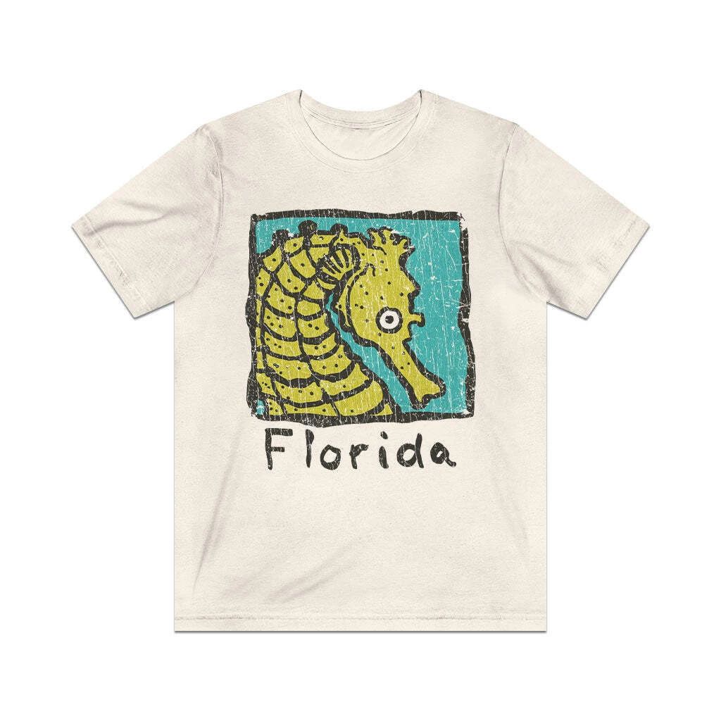 Florida Vacation Seahorse 1986 Vintage Men's Unisex