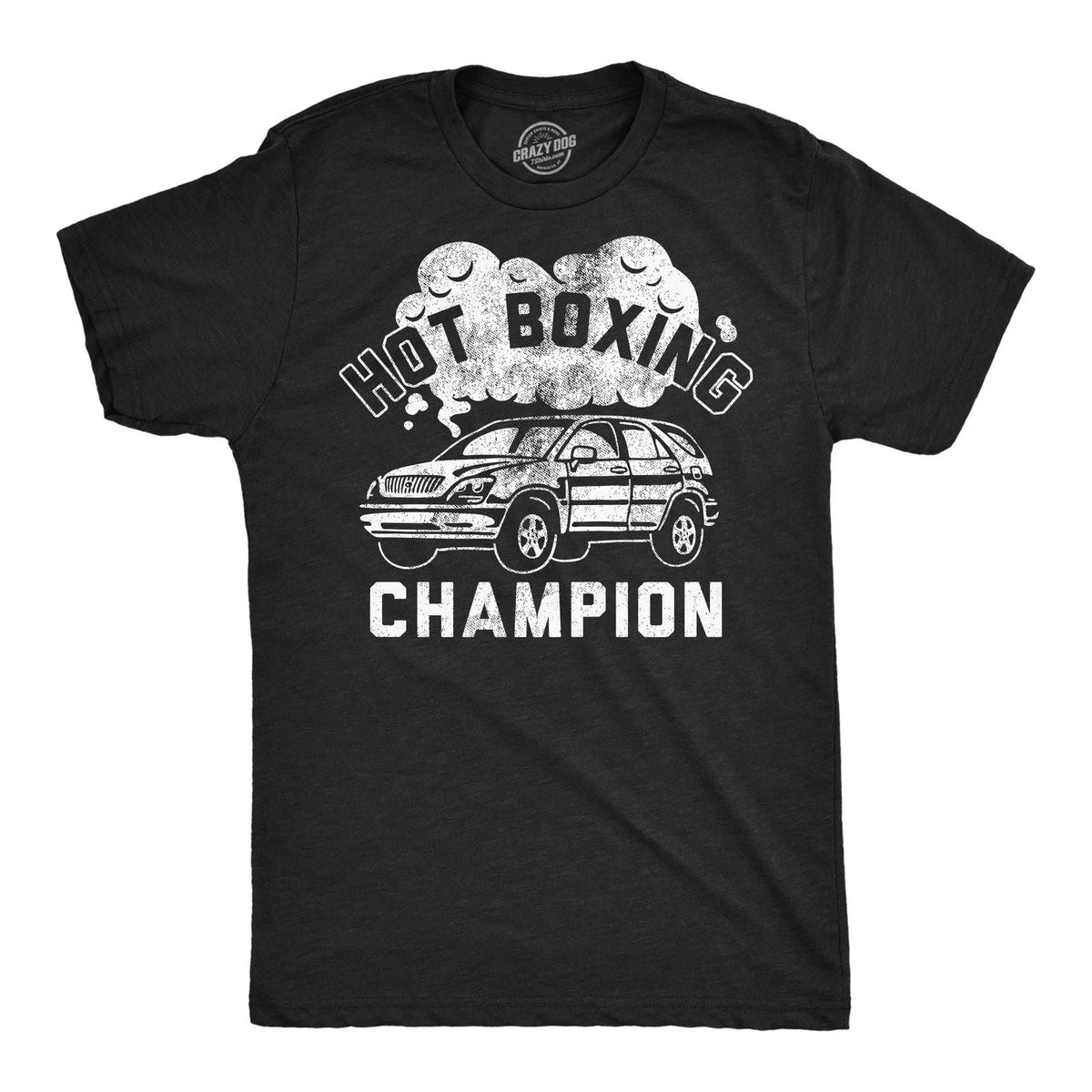 Mens Funny T Shirts Hot Boxing Champion Sarcastic Smoking Graphic Novelty Tee Unisex