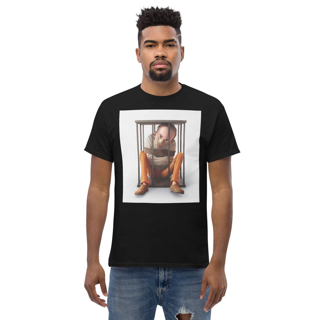 locked up and silenced man trendy great quality graphic Men's classic tee Unisex