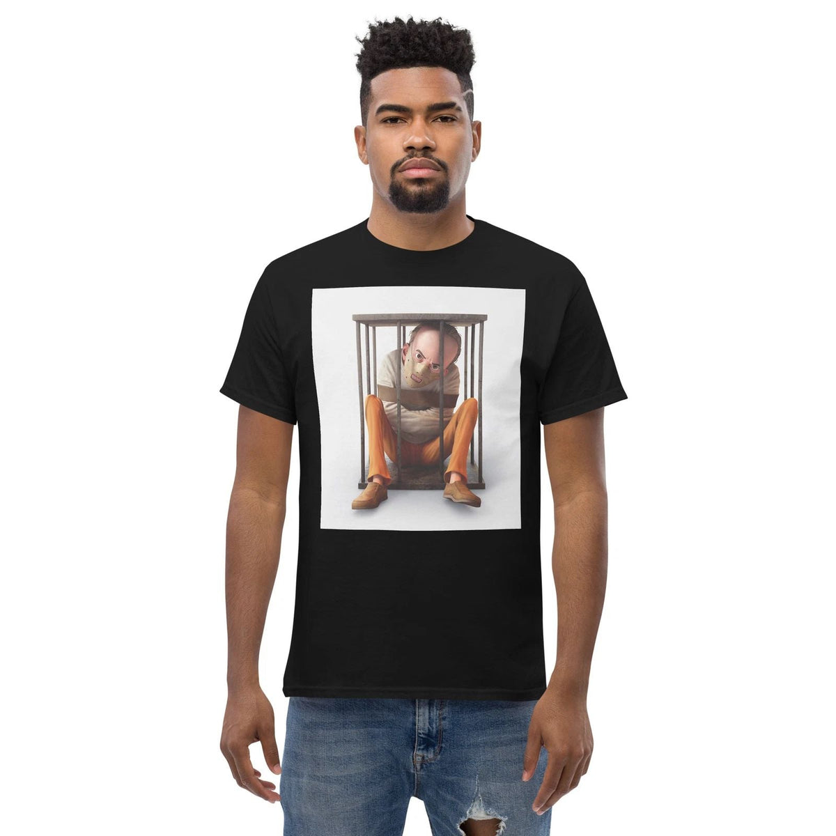 locked up and silenced man trendy great quality graphic Men's classic tee Unisex