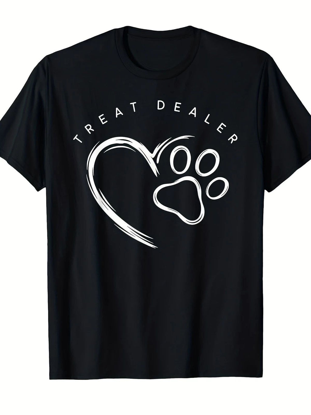 Dog Lover Treat Dealer Paw Print Graphic Retro Pet Owner Humor Tee Unisex