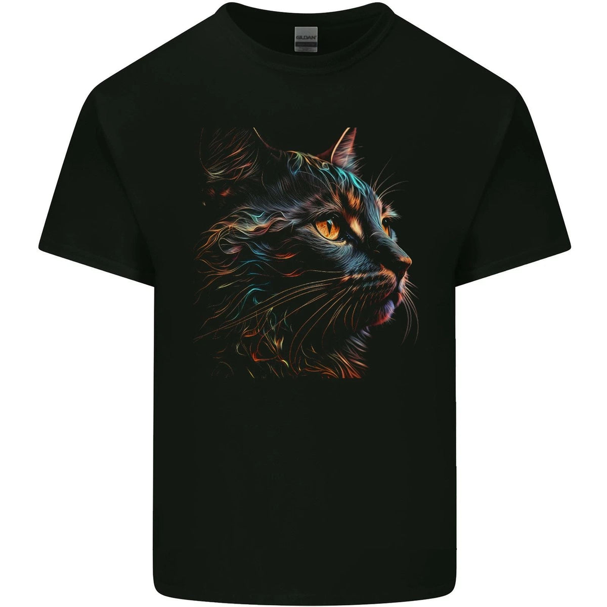 A Fantasy Cat With Cool Colours 2 Mens Light Cotton Unisex