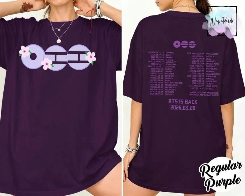 BTS World Tour 2026 Arirang , Kpop Army Concert Outfits Tee Unisex
