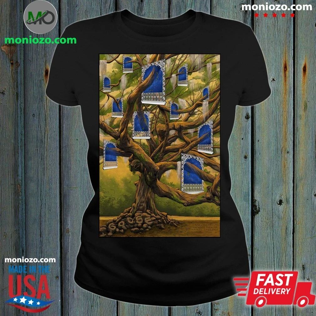 Original 4 21-22 2026 Goose Saenger Theatre, New Orleans Poster Shirt Unisex