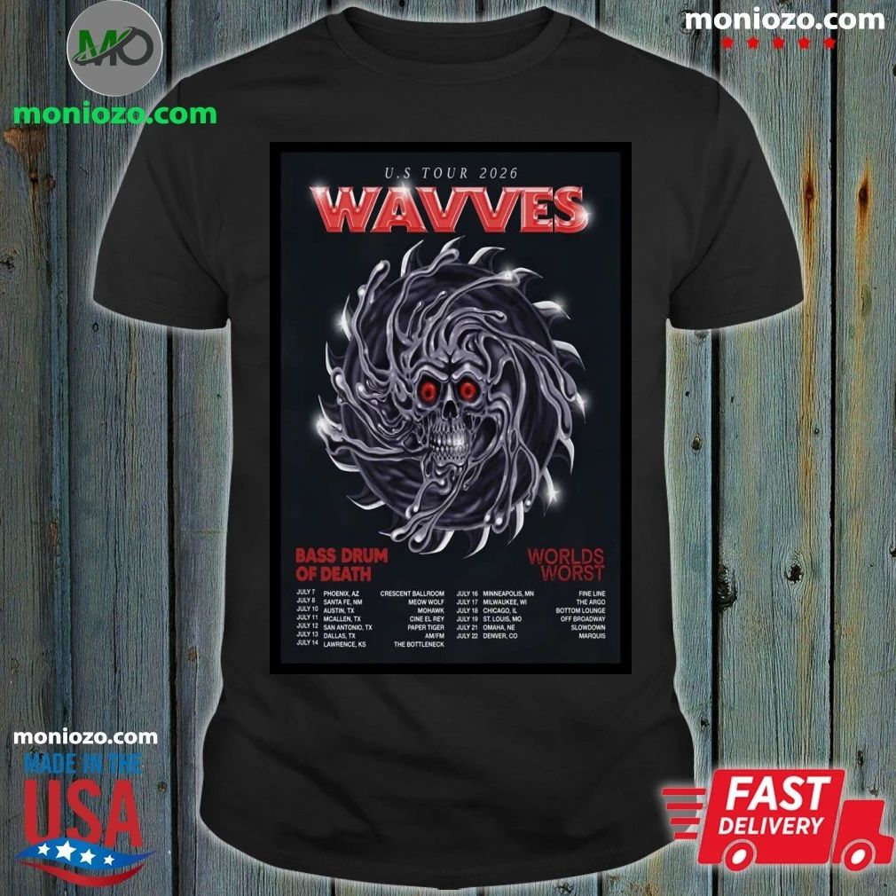 Wavves US Tour 2026 Poster Unisex