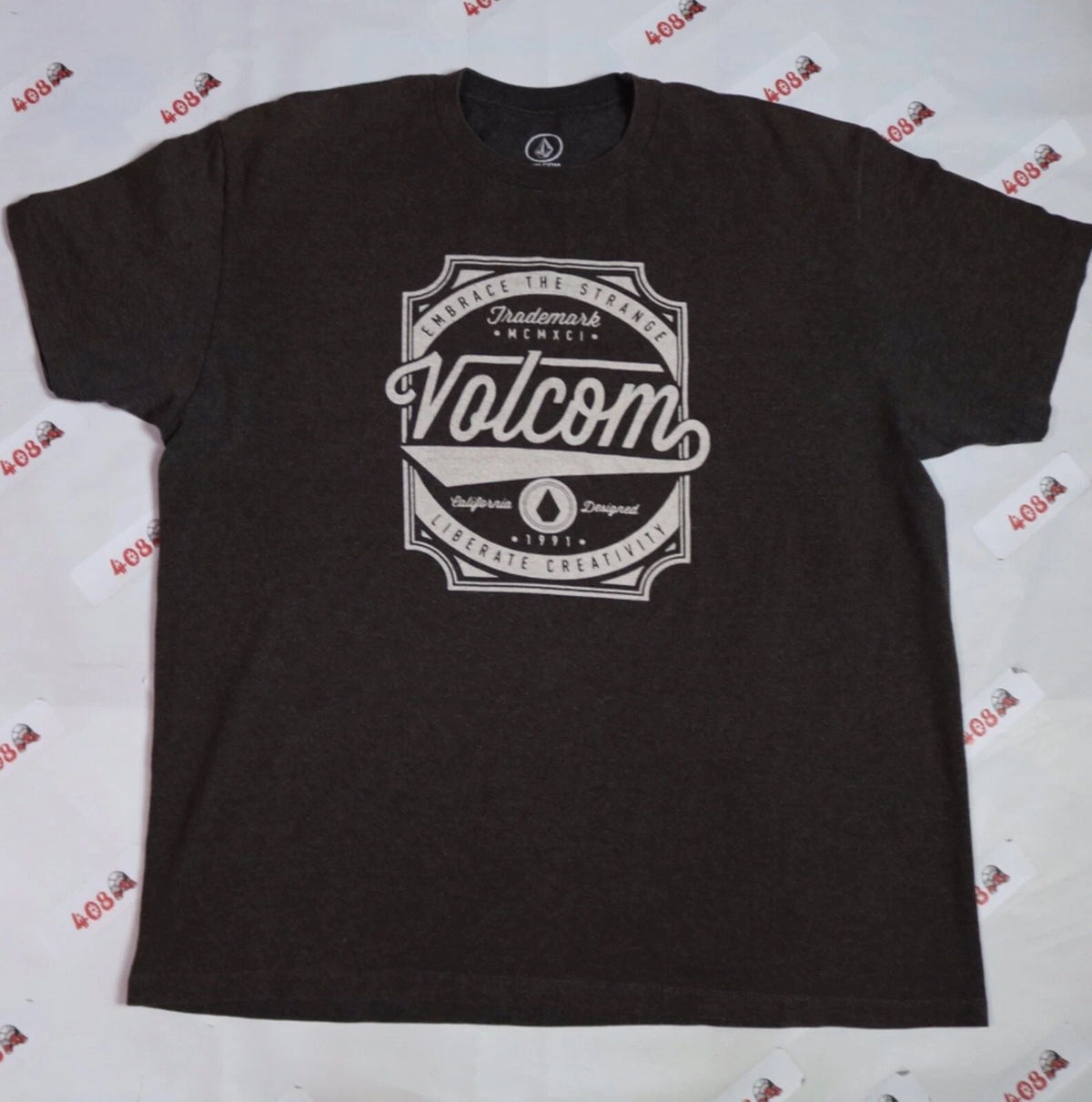 Volcom Shirt Men’s XL Gray Skate Surf B10 Unisex