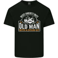 Drumming An Old Man Drummer Drum Funny Mens Cotton Tee Top Unisex