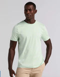 Perry Ellis Men's Cool Interlock Crew Neck Short Sleeve Tee SILT GREEN - LARGE Unisex