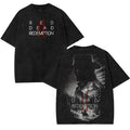 Red Dead redemption 2 V5 Double Printed Graphic Tee Streetwear Unisex