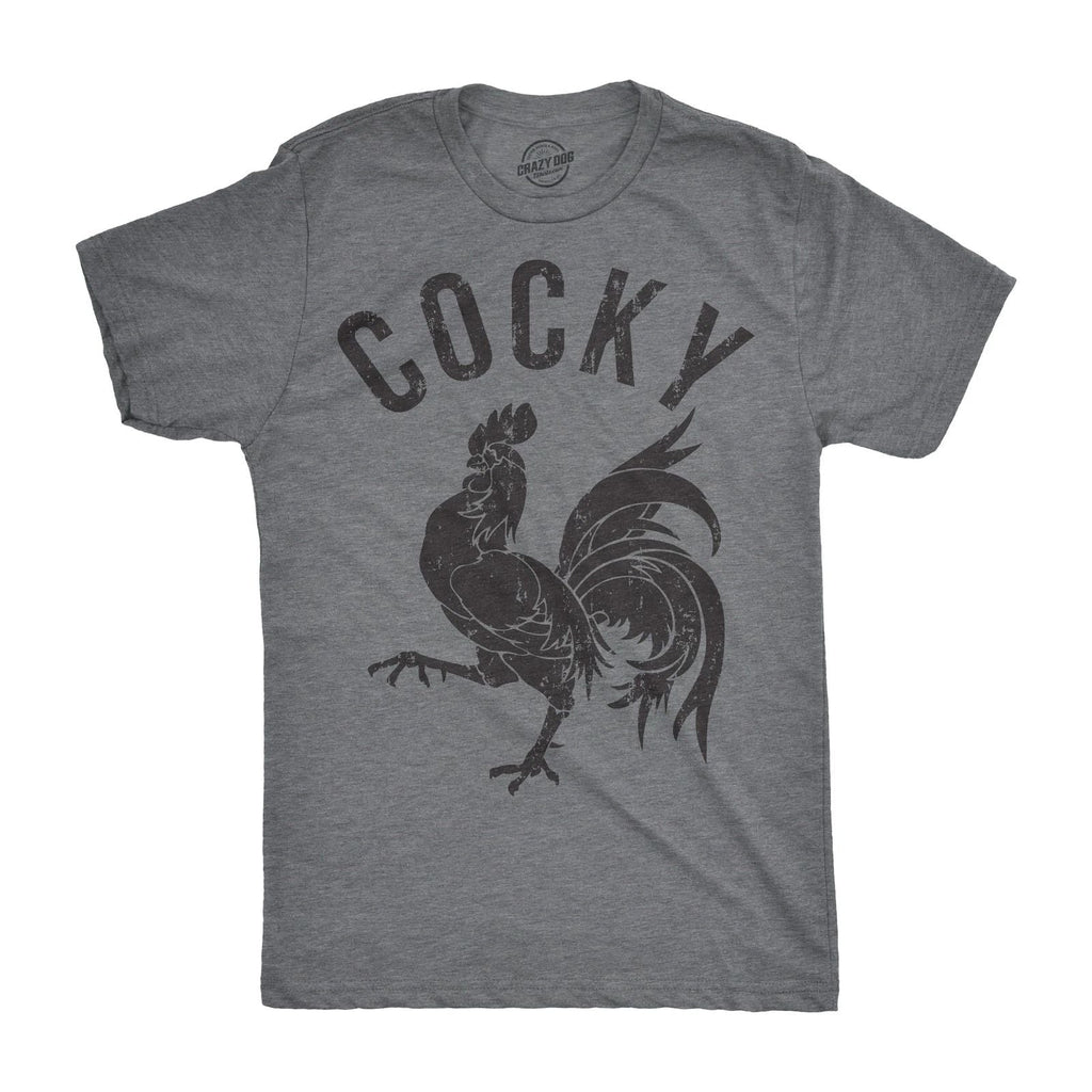 Mens Cocky T shirt Funny Sarcastic Rude Tee Hilarious Adult Humor Dad Joke Unisex