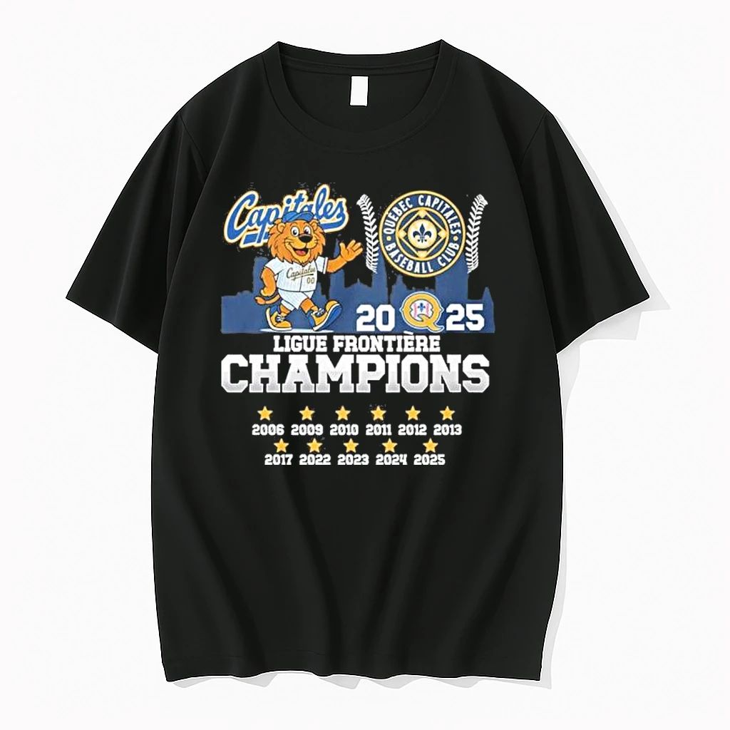 Quebec Capitales Baseball 2025 Ligue Frontiere Champions Tshirts Sweater Unisex