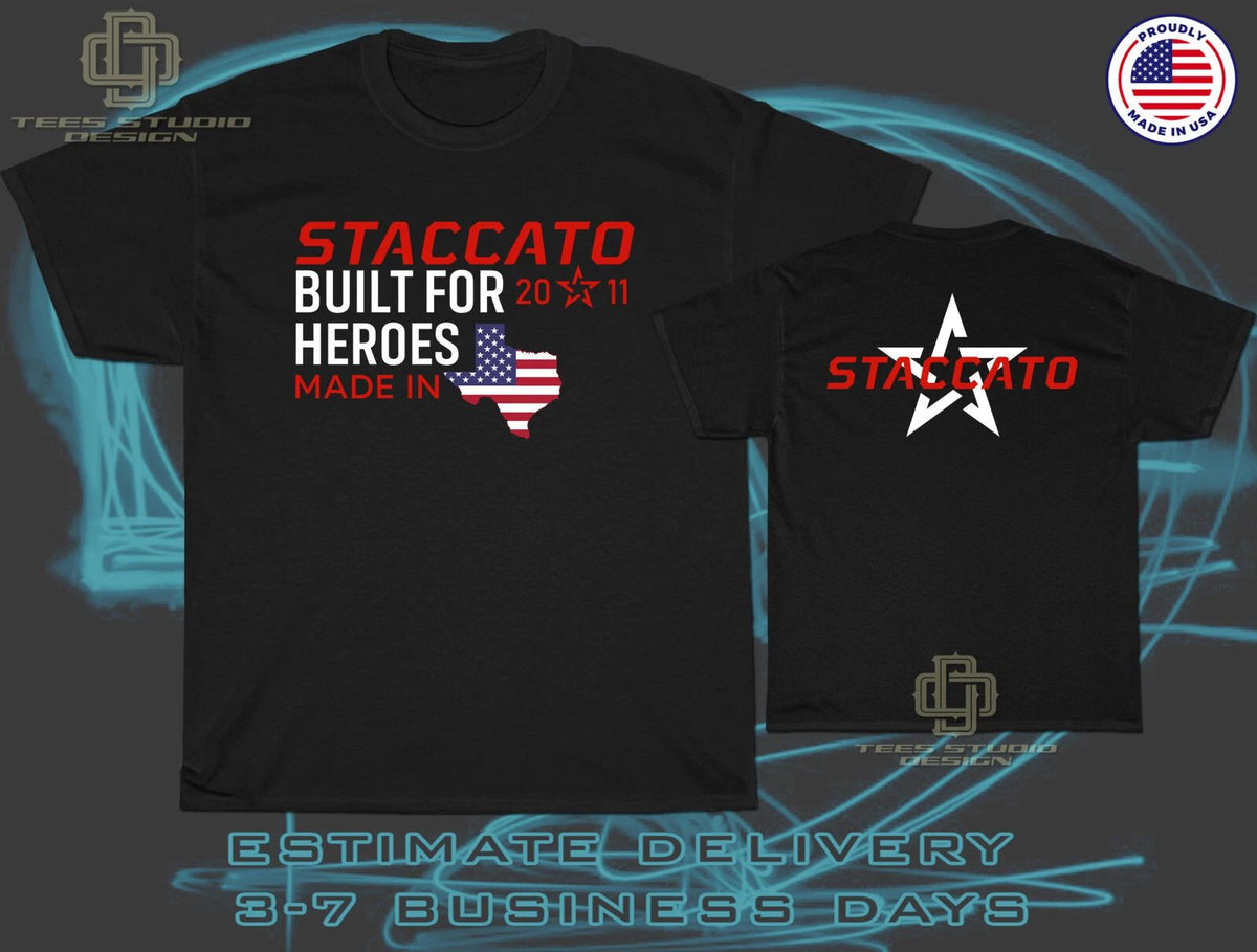 Staccato 2011 Firearms Built For Heroes Men's American Dotees Unisex