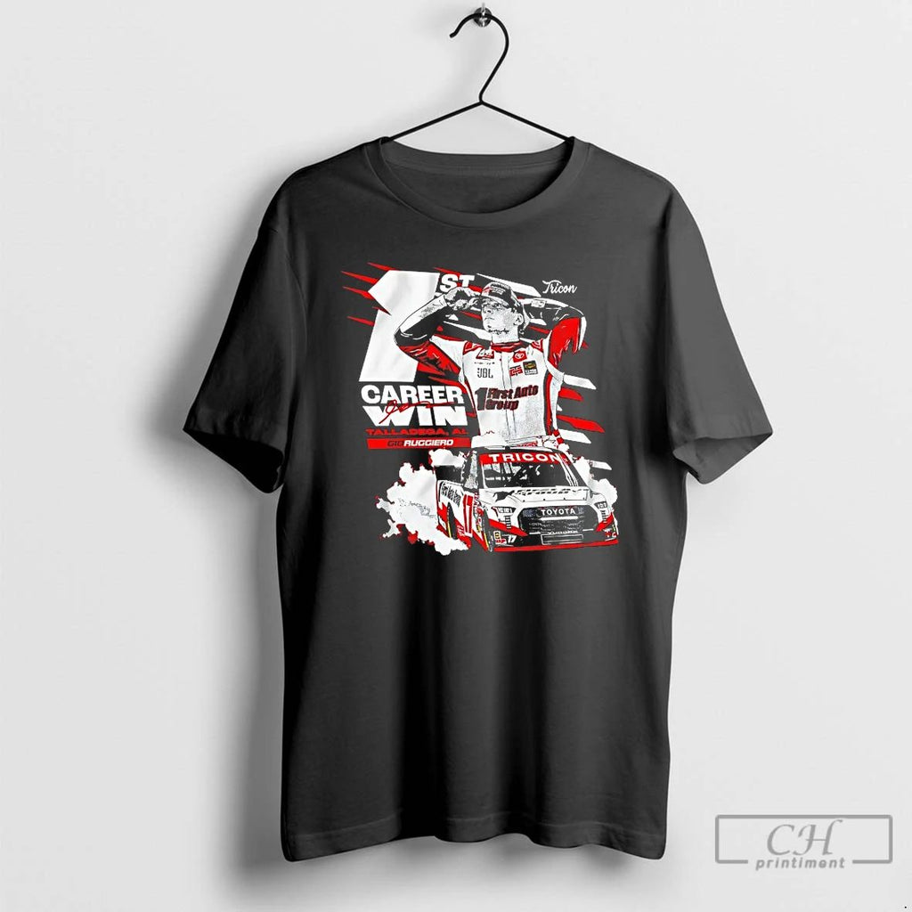 Classic Gio Ruggiero Talladega First Career Win Tricon Toyota Racing T Shirts Unisex