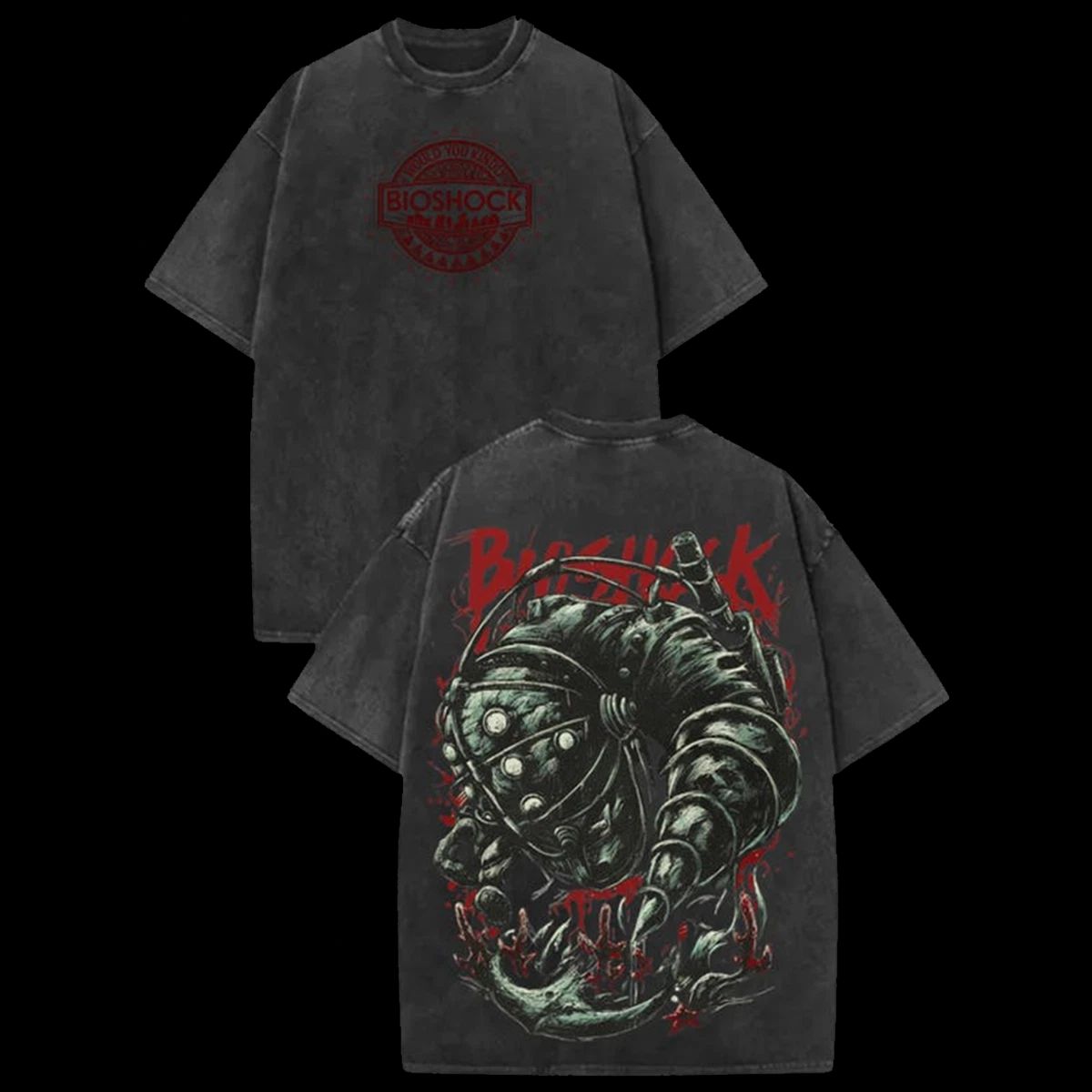 Deep Sea Diver Vintage Jumbo Graphic Retro Streetwear Tee Unisex