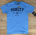 HURLEY Men's Small Light Blue Premium Surf Beach Short Sleeve Crew New Unisex