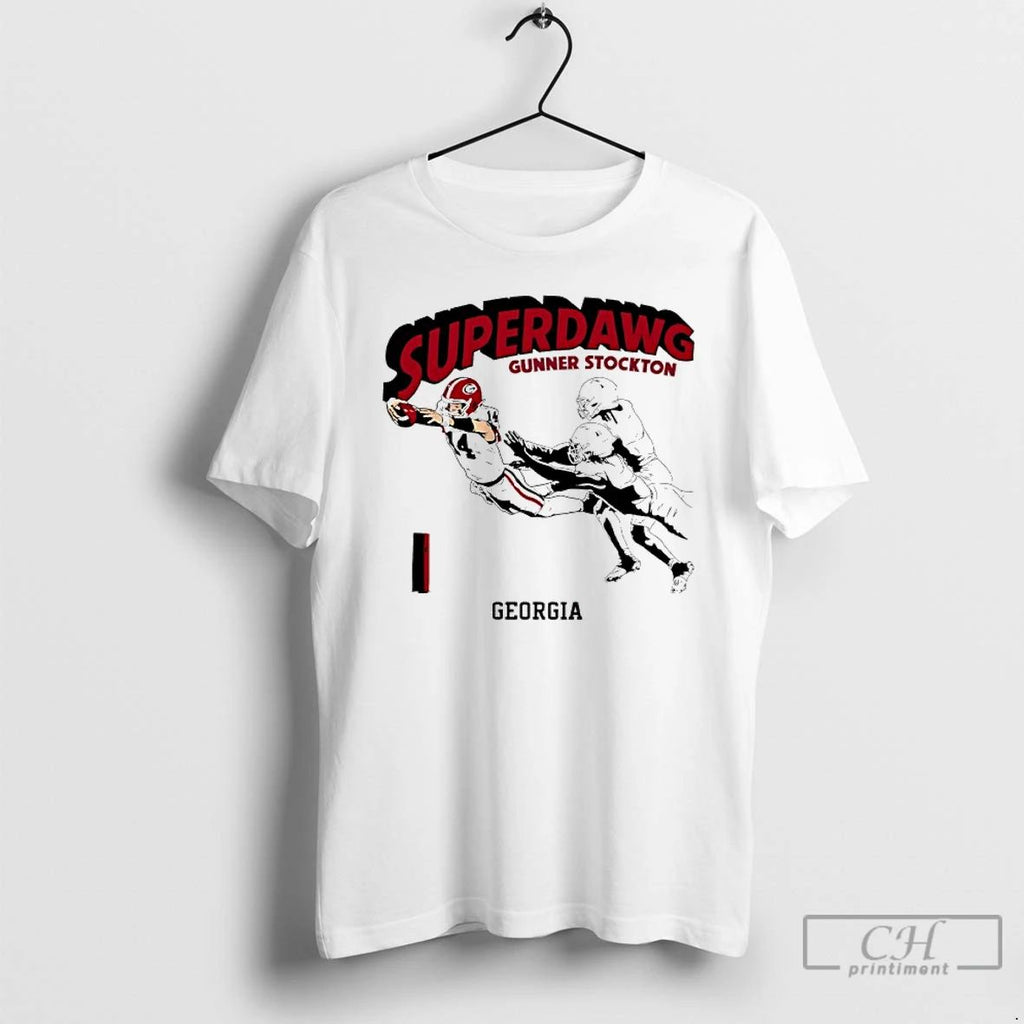 Classic Super Dawg Gunner Stockton Georgia Bulldogs Football T Shirts Unisex