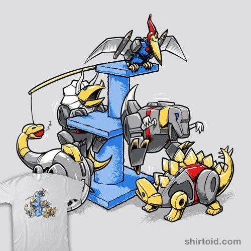 TRANSFORMERS Dinobots DINO-PETS Cartoon Action Figure Spoof RIPT Apparel Unisex