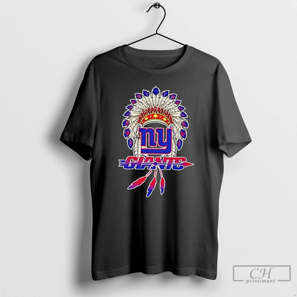 Premium New York Giants Football X Native American T Shirts Unisex