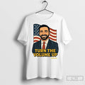 Premium Zohran Mamdani Turn The Volume Up Nyc 2026 American Flag Unisex
