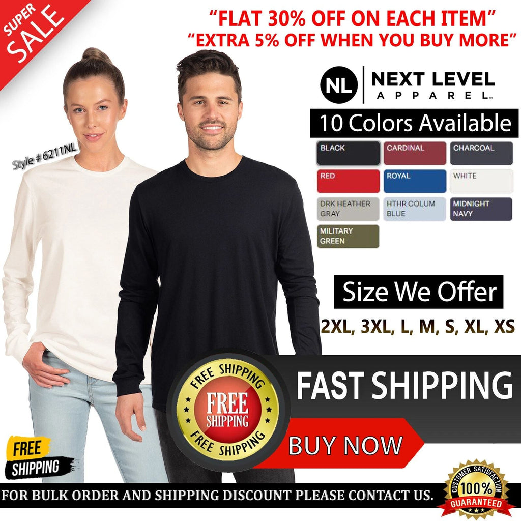 Next Level Apparel Unisex CVC Long-Sleeve - 6211NL Unisex