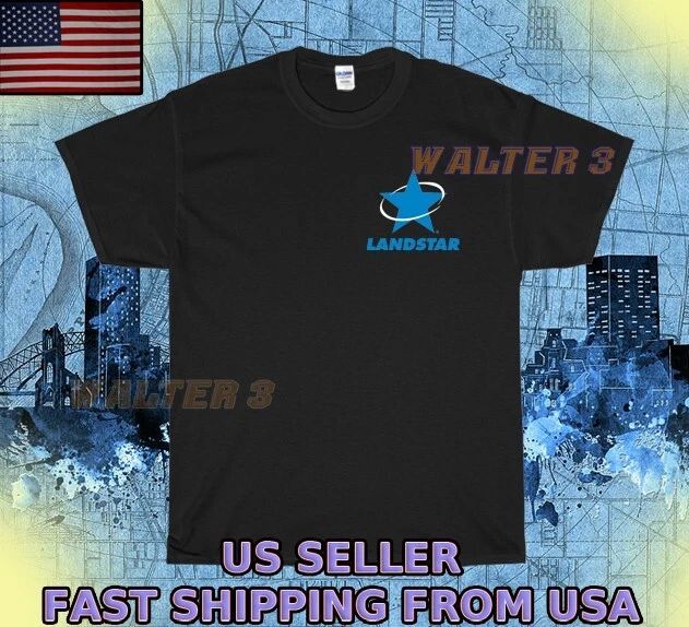 NEW SHIRT LANDSTAR SYSTEM WHITE LOGO UNISEX FUNNY MEN'S SIZE S-5XL Unisex