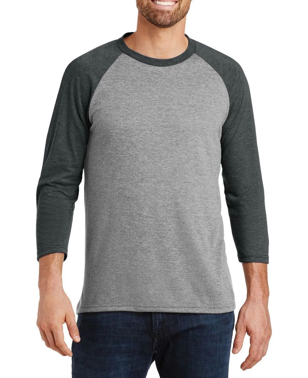 JustBlanks Men's 3/4-Sleeve Raglan Perfect Baseball Tee - JBDM136 Unisex